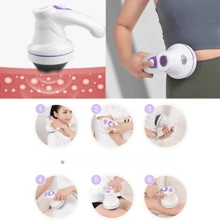 Masajeador de celulitis de mano, moldeador corporal, masajeador de grasa abdominal, vibrador doméstico para caderas, cintura, brazos y piernas