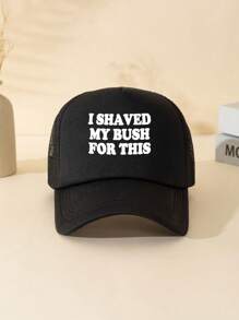 街頭1入組男女通用印花可調式卡車司機棒球帽，海綿網眼設計，有趣的設計風格，適合日常穿著，旅遊、遠足、游泳、沙灘、攀登等戶外活動 - 款式A - 查看 8