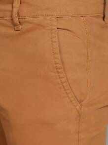 Men Pants - 駝色 - 查看 7