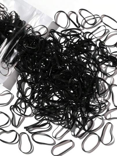 300pcs Mini Hair Ties With Elastic Bands For Adult Hair Styles, Braids, Weddings, Etc. Casual Ponytail Holders Hair Elastics Hair Rubber Bands Scrunchies Hair Rope, Hair Bobbles