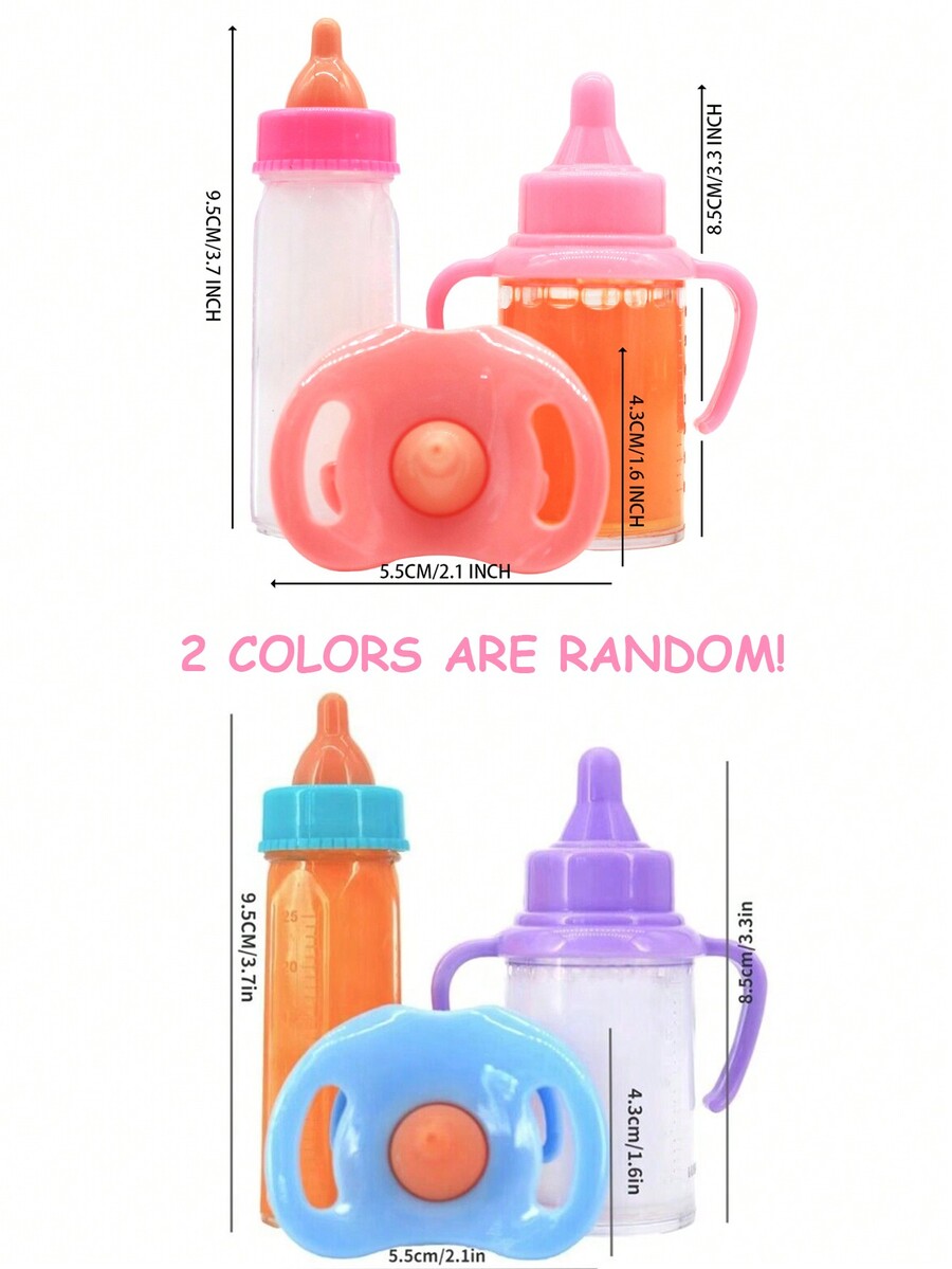 Magical Baby Bottle Set For Newborns, Includes 1 Milk Bottle, 1 Juice