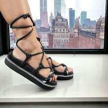 Women Platforms & Wedge Sandals - Negro - Ver 2