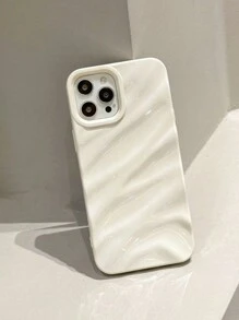 Apple Minimalistisch 3D Golfpatroon Telefoonhoesje Compatibel met iPhone 16 Pro Max/16/16 Pro/16 Plus/15/15 Pro Max/15 Pro/11/12/13/14 Pro Max/11 Pro/11 Pro Max/12 Pro/12 Pro Max/13 Pro/13 Pro Max/14 Pro/14 Pro Max, Zachte Shell High-End Creatief Ontwerp