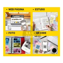 Kit 3 Bobina Rolo De Papel 30 Metros 57*30mm Branco Mini Impressora Portátil a Prova De Água Impressão De Fotos Agenda Notas Jornal Fotográfico Recibo - Branco - Visão 2