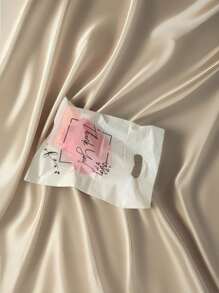 50 件谢谢塑料礼品袋、塑料购物袋、服装手提袋、礼品袋、购物袋、圣诞节情人节 - 彩色 - 查看 5