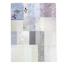 MOCARD 1 Pack 31 Stück/30 Packungen 930 Stücke sortierte Gitter- und Vintage-Holzknöpfe und Scrapbooking-Material Bastelpapier, handgemachtes Junk-Journal-Design-Papier, ästhetische Collage-Materialien für Schule, Schulsachen, Rückkehr zur Schule