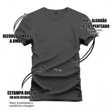 Men T-Shirts - 深灰色 - 查看 3