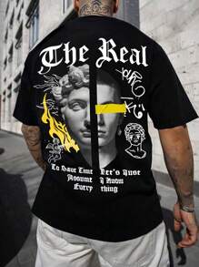 Men T-Shirts - 黑色 - 查看 1
