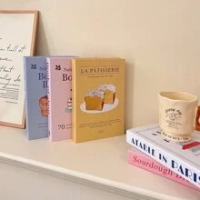 5 pièces Livres décoratifs crème de style Ins, Livres de simulation créatifs de bureau, accessoires de photographie, décoration de luxe douce et pour le salon et la salle d'étude, meilleurs cadeaux
