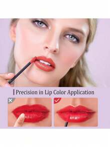 100入組唇部用具，附1個可更換的容器，唇膏和唇彩用唇掃棒，黑色唇妝掃棒，一次性化妝掃棒，美妝工具套裝 - 黑色 - 查看 2