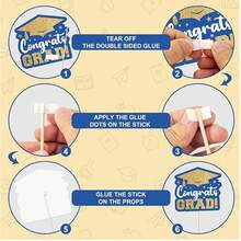 Chúc Mừng Tốt Nghiệp 2024 Đạo Cụ Buồng Chụp Ảnh 35 Chiếc Đạo Cụ Chụp Ảnh Tốt Nghiệp Vàng Xanh Lớp 2024 Trang Trí Tốt Nghiệp Với Gậy Cho Trẻ Em Bé Trai Bé Gái Nam Nữ Lễ Tốt Nghiệp Ủng Hộ Đồ Dùng Trang Trí - đầy màu sắc - Xem 7