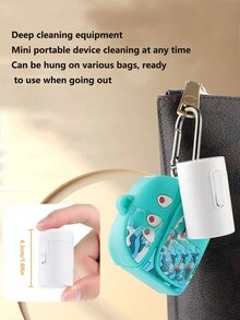 1 Bộ Bút Làm Sạch Thiết Bị Điện Tử Đa Chức Năng Mini Di Động Để Loại Bỏ Bụi Và Đánh Răng Tai Nghe, Điện Thoại, Tai Nghe Bluetooth - trắng - Xem 9