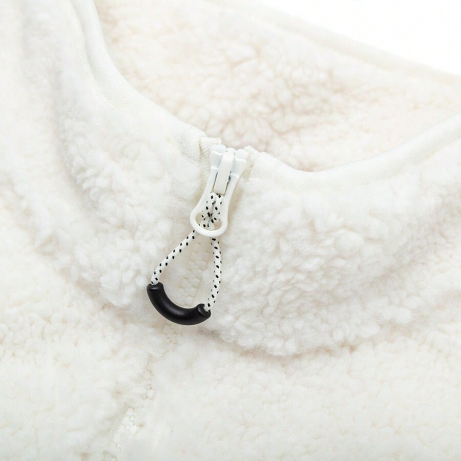 New Balance Women Faux Lambs Wool Stand Collar Warm Jacket, 2024 New