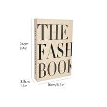 5 pièces Livres décoratifs crème de style Ins, Livres de simulation créatifs de bureau, accessoires de photographie, décoration de luxe douce et pour le salon et la salle d'étude, meilleurs cadeaux