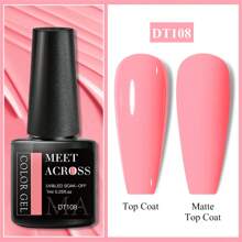 10PCS/Set 7ML Gel Nail Polish Set Nude Pink Purple Red Glitter Nail Gel Semi Permanent UV LED Varnish Nail Art Design Soak Off Nail Gel Set Nails - 彩色 - 查看 2