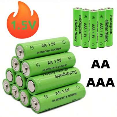 4-8pcs 1.5V AA/AAA Rechargeable Batteries, USB Charger, Durable Power Solution For Electronic Toys, Remote Controls, Monitors And Electric Toothbrushes (These Batteries Are Only Compatible With This Charger)