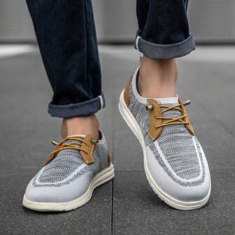 Men's Summer Leisure Wearing Breathable Canvas Shoes Fashion Loafers Outdoor Hiking Sports Cloth Shoes