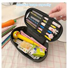 1 pieza Cartuchera portátil de almacenamiento de dibujos animados   KT Melody Cinnamon Dog de piel, estuche cosmético para lápices. - Multicolor - Ver 5