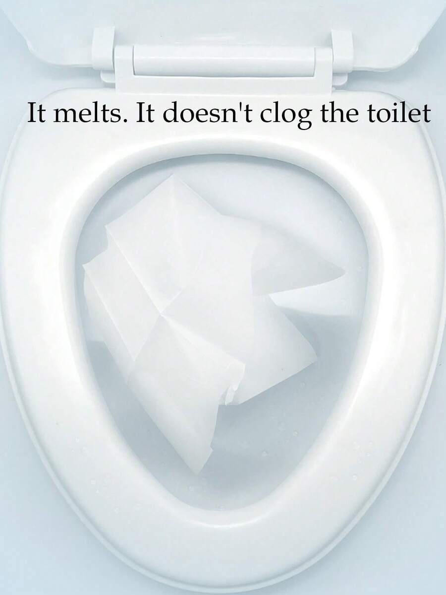 10pcs Disposable Portable Toilet Seat Mat, Toilet Cleaning Pad, One