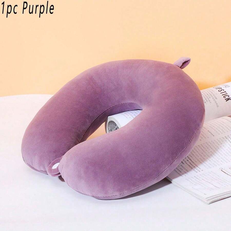 1 Gối hình chữ U dạng viên màu tím, Gối bảo vệ cổ hình chữ U, Gối cổ hình chữ U trên máy bay du lịch. Sử dụng nó khi đi du lịch để làm cho hành trình trở nên thư giãn và thú vị hơn. Đó là một món quà tốt cho những người bạn thường xuyên đi công tác. - Màu tím - Xem 1