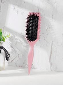 1入組刷子，卷曲定義刷和卷曲髮刷，頭髮刷定義刷，塑造和定義捲曲，男女皆適用，減少拉扯 - 彩色 - 查看 6