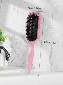 1入組刷子，卷曲定義刷和卷曲髮刷，頭髮刷定義刷，塑造和定義捲曲，男女皆適用，減少拉扯 - 彩色 - 查看 2
