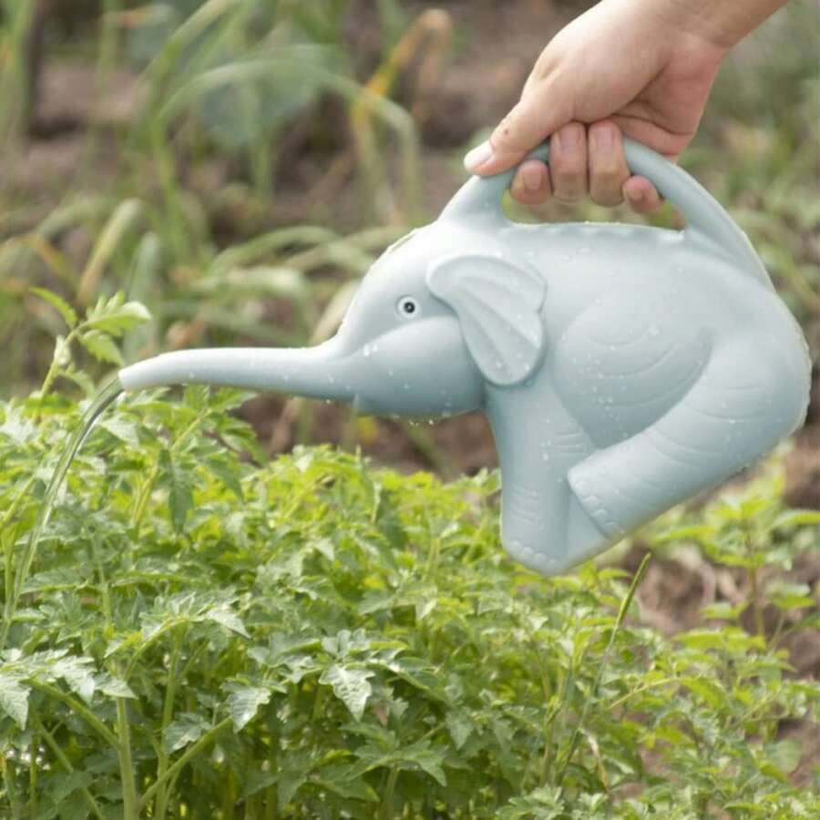 1個創意象形飲水器，室內動物造型飲水容器，用於裝飾和功能，2L，藍色 - 藍色 - 查看 1