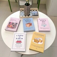 5 pièces Livres décoratifs crème de style Ins, Livres de simulation créatifs de bureau, accessoires de photographie, décoration de luxe douce et pour le salon et la salle d'étude, meilleurs cadeaux
