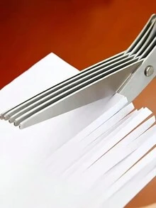 Tijeras de acero inoxidable multifuncionales para cortar cebolla y alga con cuchillas de triple/cinco capas, tijeras de cocina resistentes - Verde - Ver 5