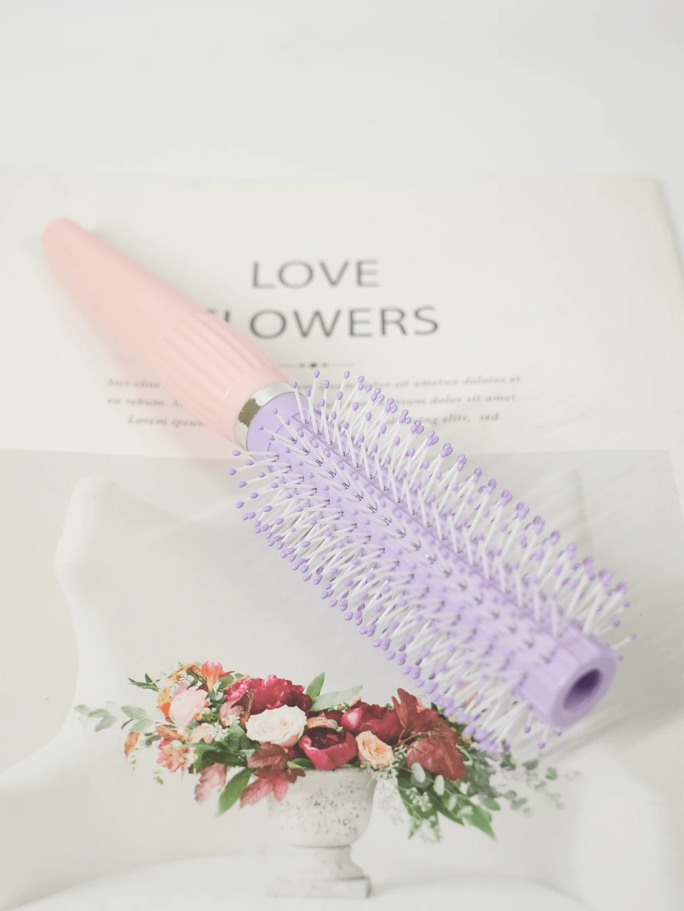 Rooling Comb Rolling Hair Comb, Hairdressing Tool For Women's Long Hair, Volume ...