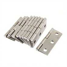 10pcs Stainless Steel Door Hinges Cabinet Doors Windows Wooden Box Flat Hinge Home Furniture Hardware