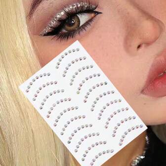 Shiny Eyeliner Gem Stickers, Rhinestone Nose Stickers, Face Gems, Eye Corner Stickers, Body Decoration, Diamond Facial Gems, Hair Stickers, Rhinestones