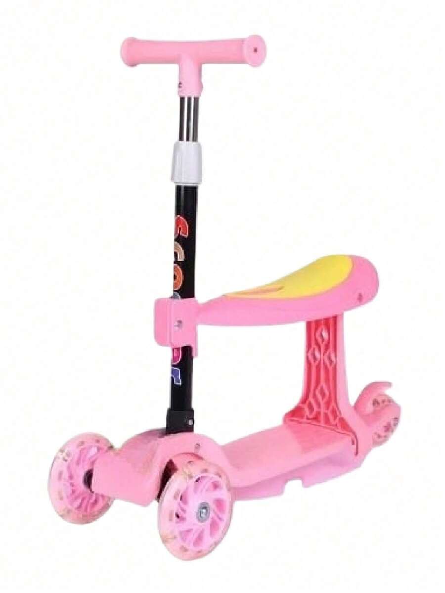 Scooter 2 En 1 Patineta Con Luz Led En Rueda - Multicolor - Ver 1