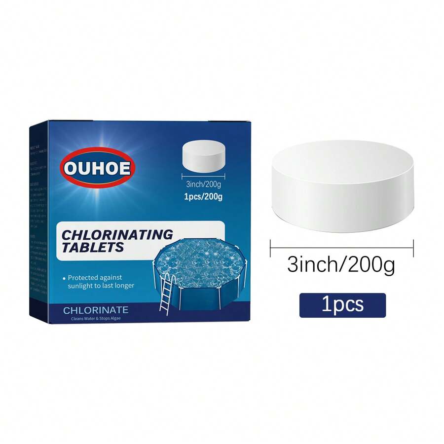 Swimming Pool Chlorine Tablets Multipurpose Cleansing Effervescent Tablet For Water