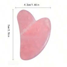 1支按摩器面部刮痧穴位肌肉細胞修復瘦面美容石英石刮痧板面部刮痧板 - 彩色 - 查看 11