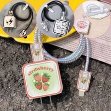 5入組數據線保護器，適用於iPhone充電器，防刮花、防斷裂 - 彩色 - 查看 9