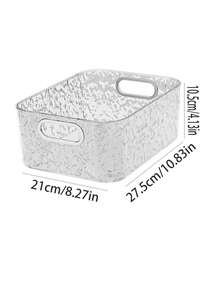 1 hộp đựng đồ để bàn di động, giỏ đựng đồ trong suốt bằng acrylic đựng mỹ phẩm, văn phòng phẩm, đồ dùng vệ sinh, thuốc men và đồ lặt vặt, hộp đựng đồ gia dụng đa chức năng, hộp đựng đồ trang điểm - nhiều màu - Xem 3