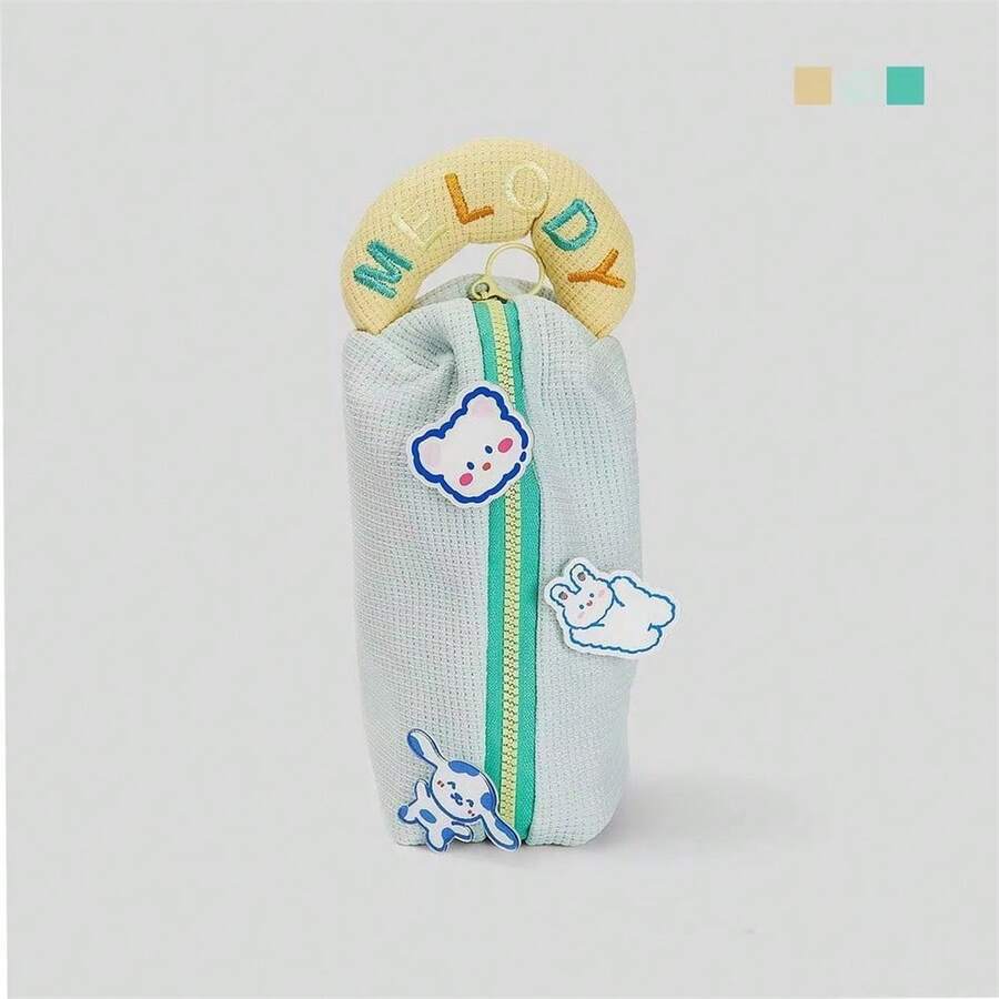 Bored And Stuff The Sleepy Milk Pencil Case With Everything! Portable And Handheld Stationery Bag - Green - View 1
