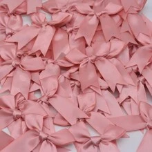 50pcs Large Satin Ribbon Bows, Colorful Tail-Shaped Bowknots, Mixed Color Cute Knots Perfect For Decorating Cake Boxes, Candy And Gift Packaging, Party Favors - Multicolor - View 20