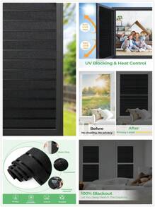 Blackout Window Film, Sun Light Blocking Frosted Privacy Window Cling For Glass, Darkening Window Tint For Day Sleep, UV Blocking Static Cling Window Cover, Stickers, Wall Decal, Vinyl Decal For Home Decorations, Spring Decoration Items Refresh Your Home, Festival Decoration Stickers Gifts Birthday Graduation