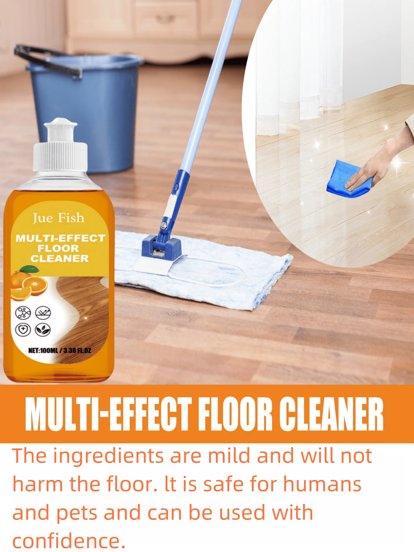 Multipurpose Floor Cleaner, Mildly Cleaning Stubborn Stains On Floors