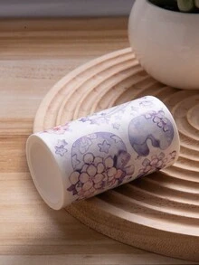 1 Bộ Băng Washi, Nhãn Dán Trang Trí Hoa Đẹp & Thời Trang Dùng Cho Nhật Ký & Album Ảnh - Màu tím hoa cà - Xem 6