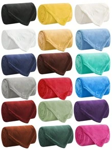 Soft Throw Blanket 17 Solid Colors King Queen Full Twin And Throw Size - Rỉ Nâu - Xem 4