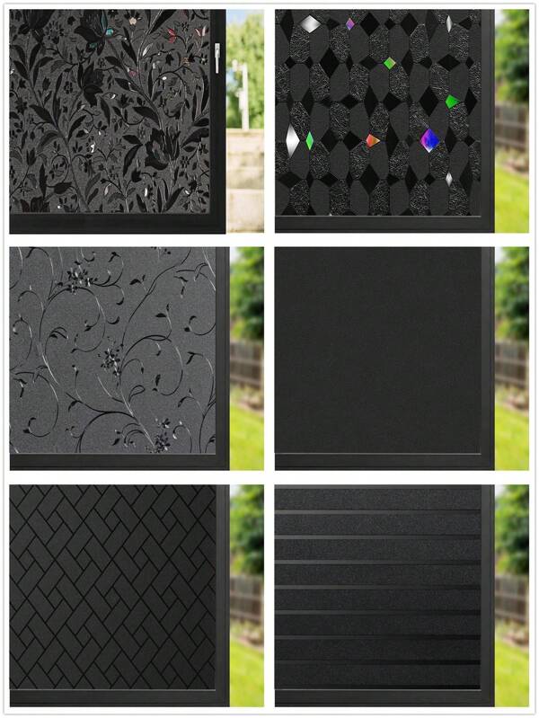 Blackout Window Film, Sun Light Blocking Frosted Privacy Window Cling For Glass, Darkening Window Tint For Day Sleep, UV Blocking Static Cling Window Cover, Stickers, Wall Decal, Vinly Decal For Home Decorations, Spring Decoration Items Refresh Your Home, Festival Decoration Stickers Gifts Birthday Graduation