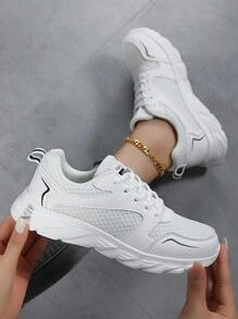 Жіноче робоче взуття з м'якою підошвою та нековзною підошвою, дихаюче антистатичне взуття чорного кольору, взуття для захисту праці, чисте взуття, товсте підошвою для хліба, осінньо-зимове нове повсякденне взуття з сітчастою поверхнею та м'якою підошвою, взуття для медсестер, жіноче робоче взуття з м'якою підошвою, дихаюче, не втомлюється, нековзне, додати спеціальне медичне біле та чорне нове взуття, жіноче взуття Four Seasons, легке бігове взуття, зручне бігове взуття з м'якою підошвою для жінок, в'язане маленьке біле та чорне взуття для студентів, легке м'яке спортивне повсякденне бігове взуття з м'якою підошвою, широке нековзне м'яке підошвою, зручне спортивне взуття для матері середнього та літнього віку, весняно-літнє фітнес-біло-чорне плоске легке повсякденне бігове взуття для жінок 2024 року, нове сітчасте дихаюче біле та чорне протиковзке м'яке взуття без запаху, модне суцільне смугасте скейтбордингове взуття, зносостійке нековзне парусинове спортивне взуття, повсякденні кросі - Білий - Переглянути 5