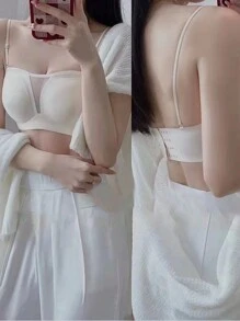 3pcs Strapless Non-Slip Bralette For Women, Cup Push-Up Bra Wireless For Small Breasts, Seamless Bandeau Bra