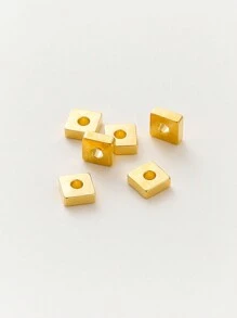 30/50/100pcs/Pack Anti-Tarnish Copper Square & Flat Spacer Beads For DIY Jewelry Making - Square Spacer - View 9