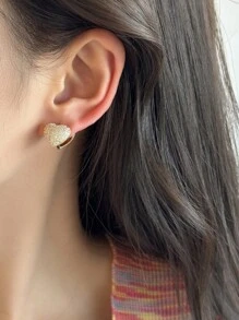 Women Hoop Earrings - Vàng - Xem 4