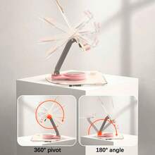 1 Giá Đỡ Máy Tính Bảng Acrylic Với Đế Xoay 360, Đế Trong Suốt Có Thể Điều Chỉnh Có Thể Gập Lại Cho Máy Tính Để Bàn Cho Miếng Lót Trong Suốt 4.7-13 Inch - Nhiều màu - Xem 6