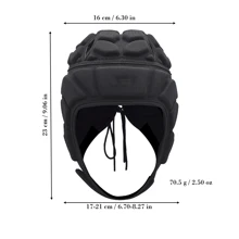 1 pezzo Attrezzatura da sci per sport all'aperto, casco protettivo imbottito morbido, casco morbido per calcio e rugby con imbottitura per l'allenamento, attrezzatura per la testa per andare a cavallo